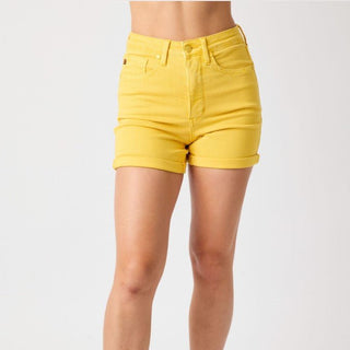 Judy Blue HW Be Sensational Cuffed Shorts - Bray and Em Boutique
