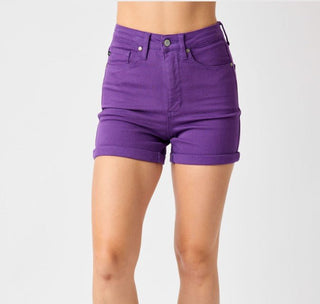 Judy Blue HW Be Sensational Cuffed Shorts - Bray and Em Boutique