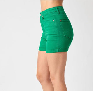 Judy Blue HW Be Sensational Cuffed Shorts - Bray and Em Boutique