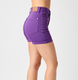 Judy Blue HW Be Sensational Cuffed Shorts - Bray and Em Boutique