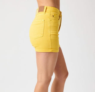 Judy Blue HW Be Sensational Cuffed Shorts - Bray and Em Boutique