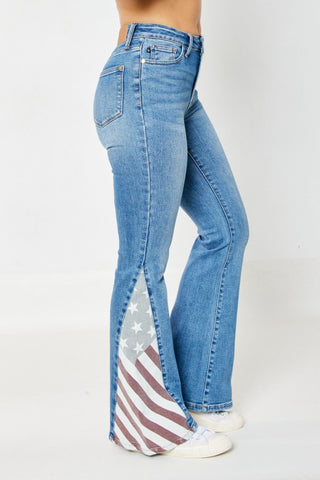 Judy Blue HW Born Free Flare Jeans - Bray and Em Boutique