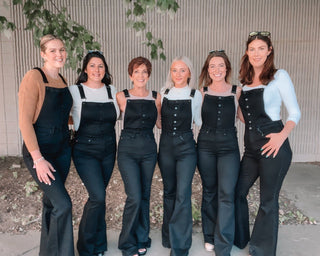 Judy Blue HW Control Top Black Flare Overall - Bray and Em Boutique