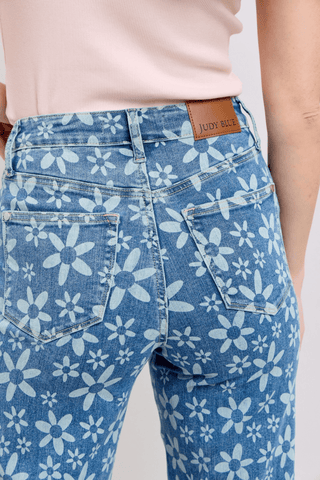 Judy Blue HW Daisy In Love Crop Jeans - Bray and Em Boutique
