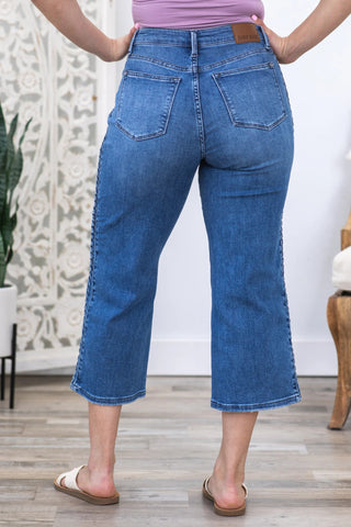 Judy Blue HW Forgetting You Wide Leg Jeans - Bray and Em Boutique