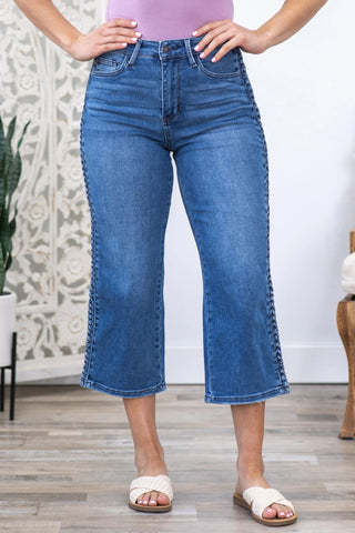 Judy Blue HW Forgetting You Wide Leg Jeans - Bray and Em Boutique