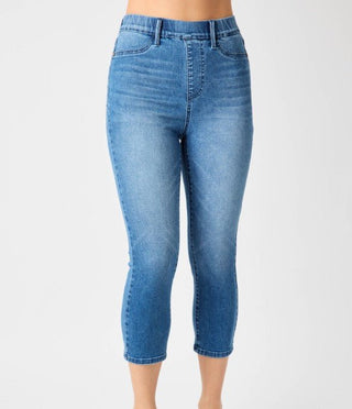 Judy Blue HW Perfect Vision Denim Capri - Bray and Em Boutique