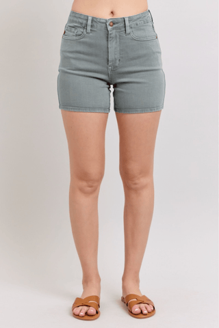 Judy Blue HW Ride Or Die Shorts - Bray and Em Boutique