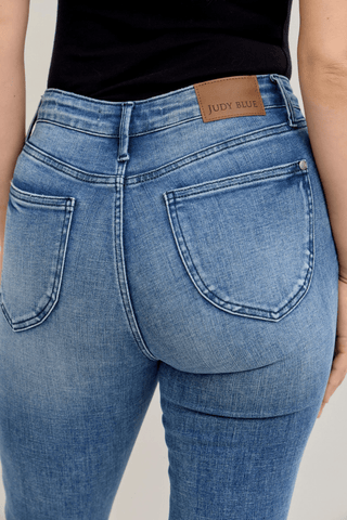 Judy Blue HW The World Awaits Skinny Jeans - Bray and Em Boutique