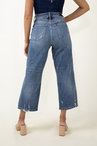 Judy Blue Jam Out HW Buttonfly Crop - Bray and Em Boutique