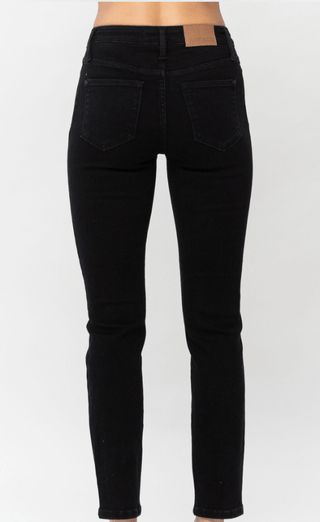 Judy Blue MR Black Slim Fit Jeans - Bray and Em Boutique