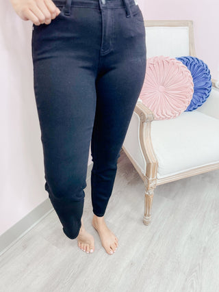 Judy Blue MR Black Slim Fit Jeans - Bray and Em Boutique