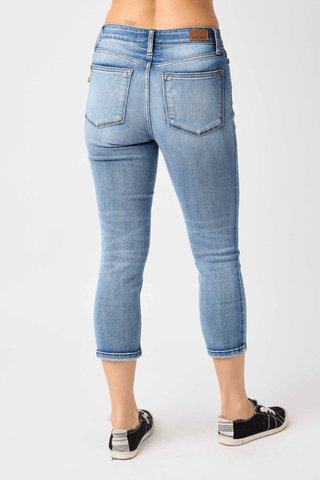 Judy Blue MR Boldy Unique Capri Jeans - Bray and Em Boutique