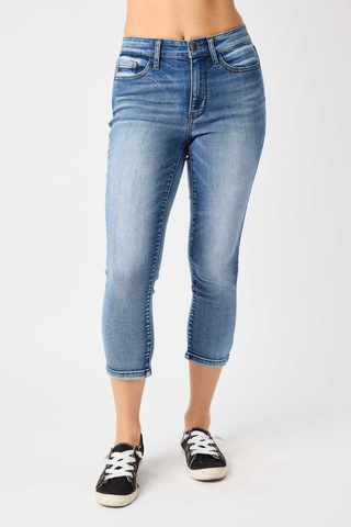 Judy Blue MR Boldy Unique Capri Jeans - Bray and Em Boutique