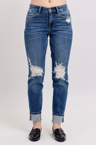 Judy Blue MR Fresh Selection Boyfriend Jeans - Bray and Em Boutique