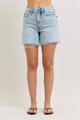 Judy Blue MR Jean Babe Dad Shorts - Bray and Em Boutique