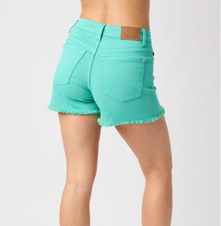 Judy Blue Trendy Girl Fray Hem Shorts - Bray and Em Boutique