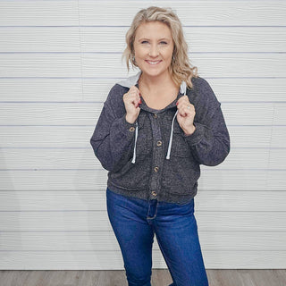 Jump Into Style Button Up Hooded Shacket - Bray and Em Boutique