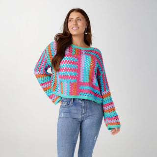 Kasey Long Sleeve Crochet Top - Bray and Em Boutique