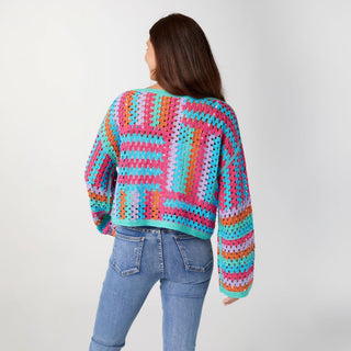 Kasey Long Sleeve Crochet Top - Bray and Em Boutique