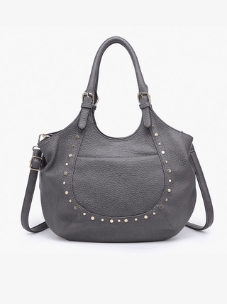 Kay Studded Hobo w/ Crossbody Strap - Bray and Em Boutique