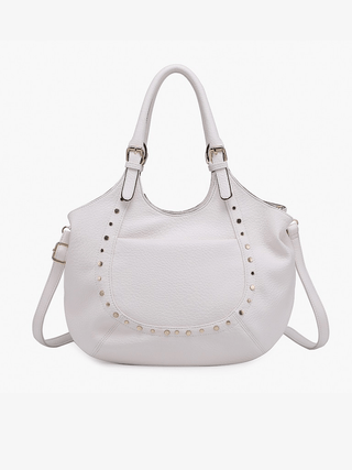 Kay Studded Hobo w/ Crossbody Strap - Bray and Em Boutique