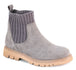 Grey Faux Suede