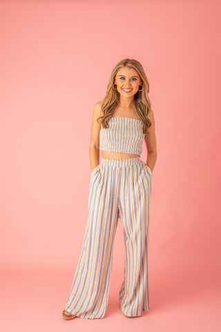 Keeping It Fun Striped Two Piece Set - Bray and Em Boutique