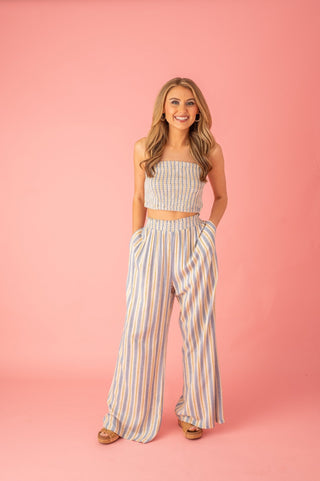 Keeping It Fun Striped Two Piece Set - Bray and Em Boutique