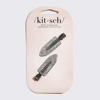 Kitsch Metal Rhinestone Creaseless Clips 2pc Set - Bray and Em Boutique