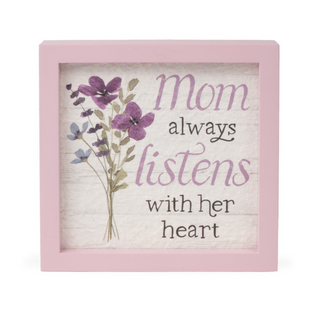 Fresh Flowers Framed Sign - Mom