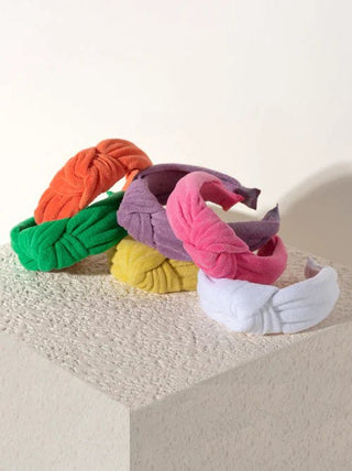 Knotted Terry Headband - Bray and Em Boutique