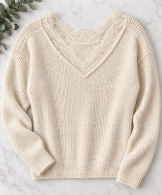 Laced Up Lovely Sweater - Bray and Em Boutique
