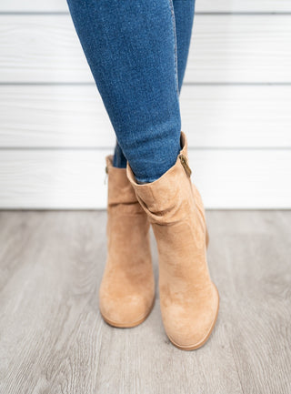 Last Call Faux Suede Boot - Camel - Bray and Em Boutique