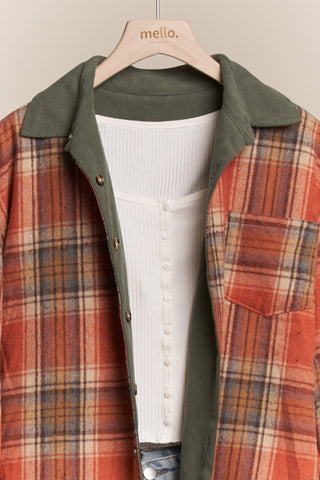 Layer It Up Reversible Plaid Shacket - Bray and Em Boutique