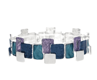 Layered Blocks Stretch Bracelet - Bray and Em Boutique