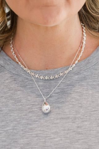Layered Teardrop Chain Necklace - Bray and Em Boutique