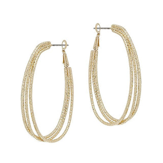 Layered Wire Open Oval Earring - Bray and Em Boutique