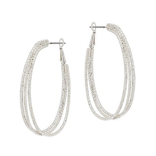 Layered Wire Open Oval Earring - Bray and Em Boutique