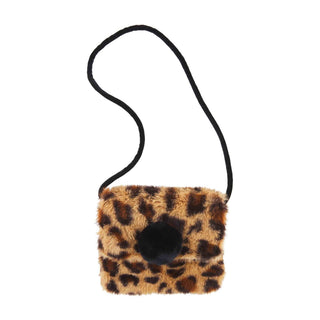 Leopard Pom Fur Purse - Bray and Em Boutique