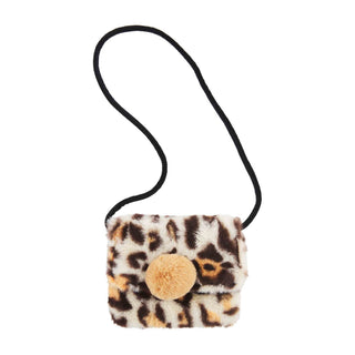 Leopard Pom Fur Purse - Bray and Em Boutique