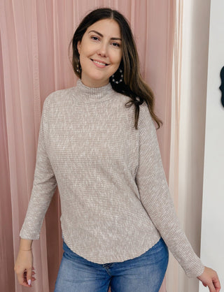 Let It Loose Mock Neck Sweater - Bray and Em Boutique