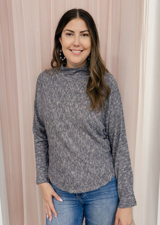 Let It Loose Mock Neck Sweater - Bray and Em Boutique