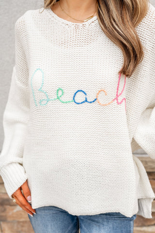 Let's Go To The "Beach" Sweater - Bray and Em Boutique