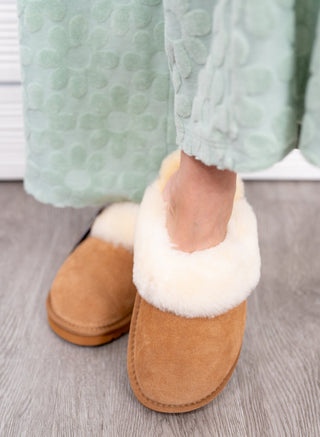 Lia Scuff Slipper - Chestnut - Bray and Em Boutique