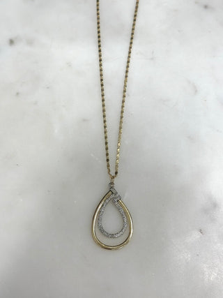 Linked In Luxe Teardrop Necklace - Bray and Em Boutique