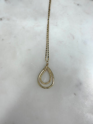 Linked In Luxe Teardrop Necklace - Bray and Em Boutique