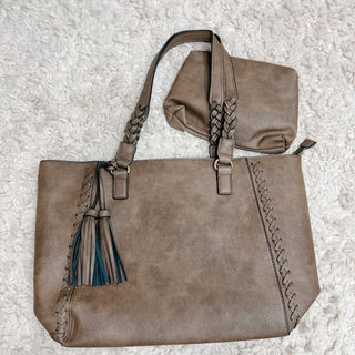 Lisa Whipstitch Tote Bag - Bray and Em Boutique