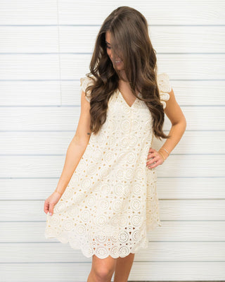 Little Moments Crochet Mini Dress - Bray and Em Boutique