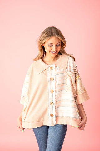 Lively Fashionista Button Up Top - Bray and Em Boutique